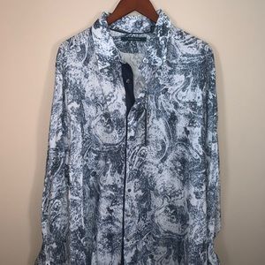Perry Ellis Long Sleeve Shirt 2X 2XL